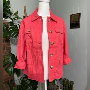 🛍️NEW  Appleseed’s 98% cotton 2% spandex 2 pockets lightweight shirt jacket.